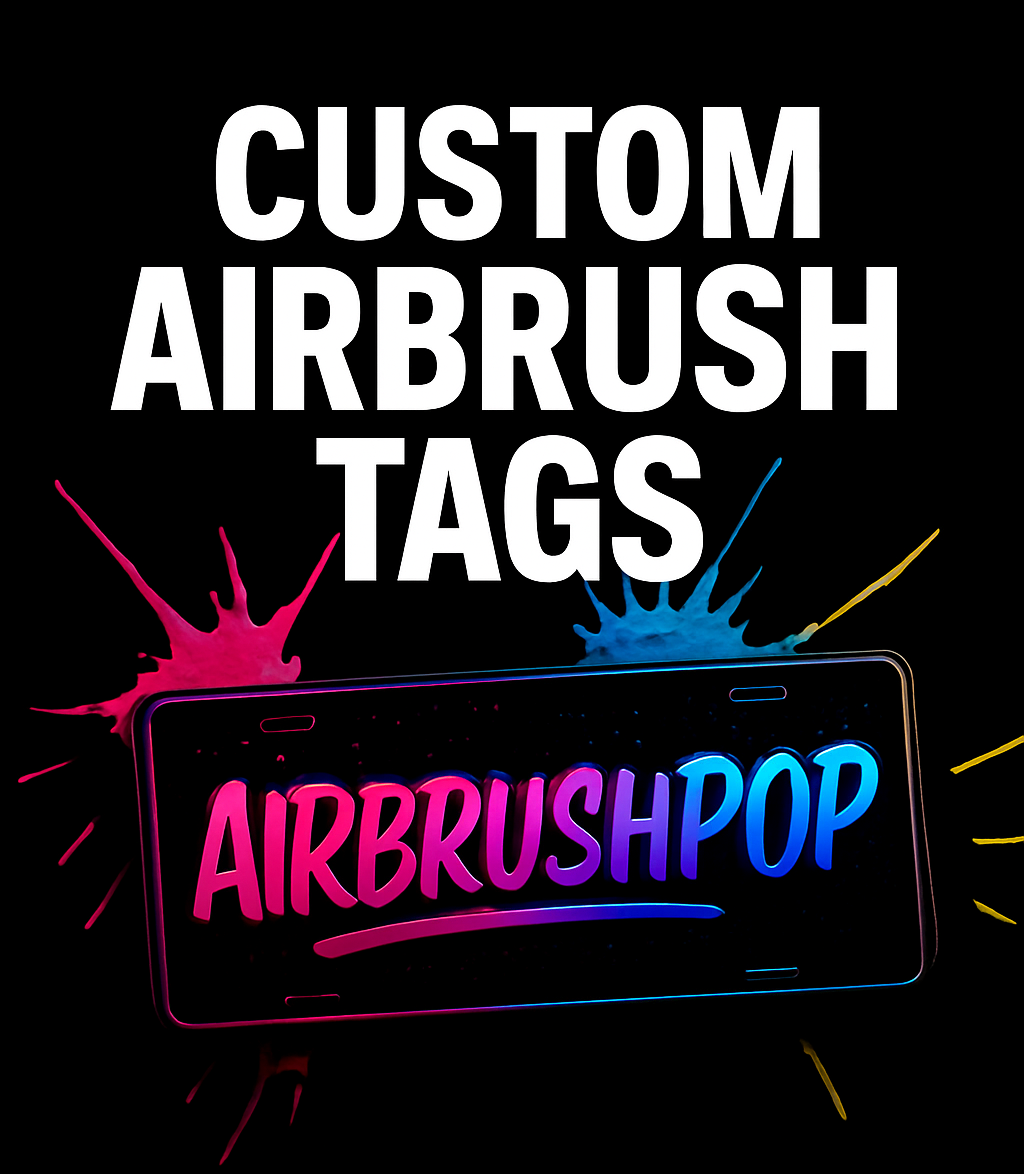 Airbrush Car Tags