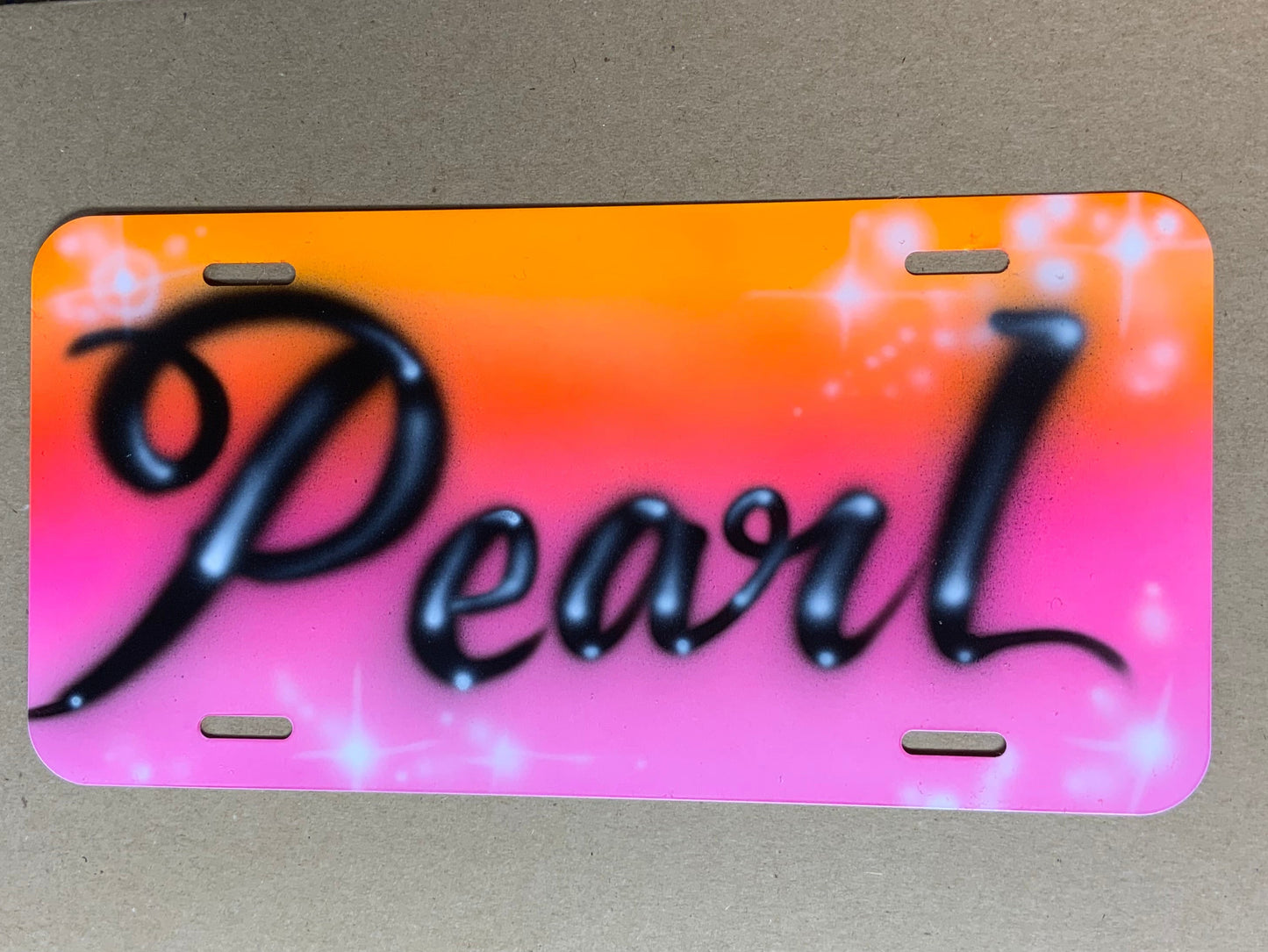 Airbrush Car Tags