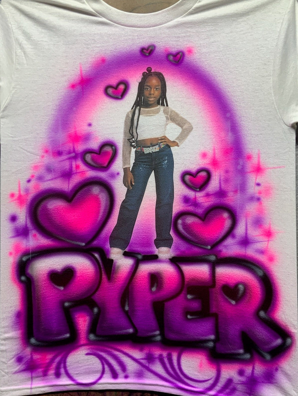 Custom Airbrushed Photo Shirt (Not Guaranteed Live)