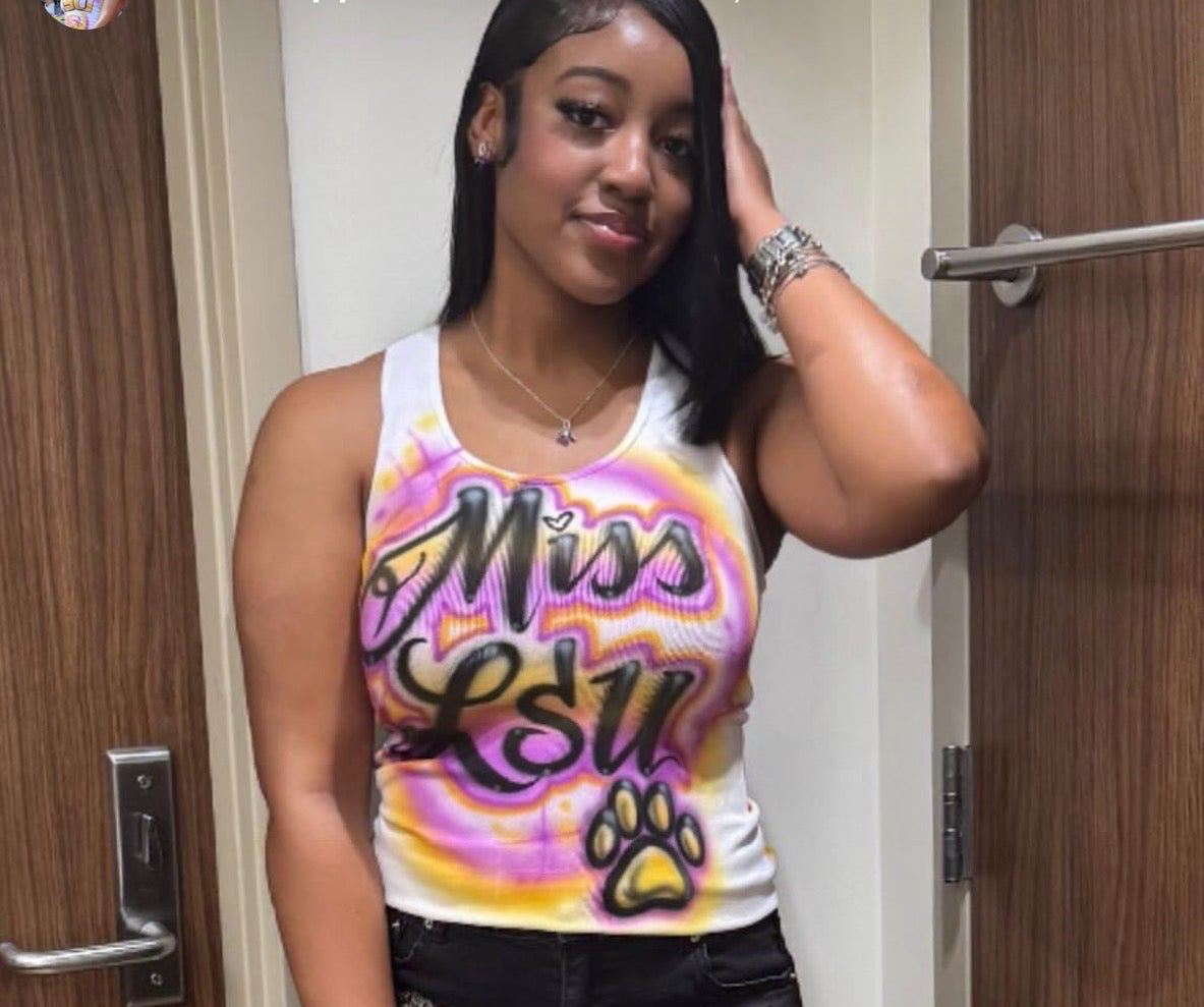 AIRBRUSH TANK TOPS (Not Guaranteed Live)