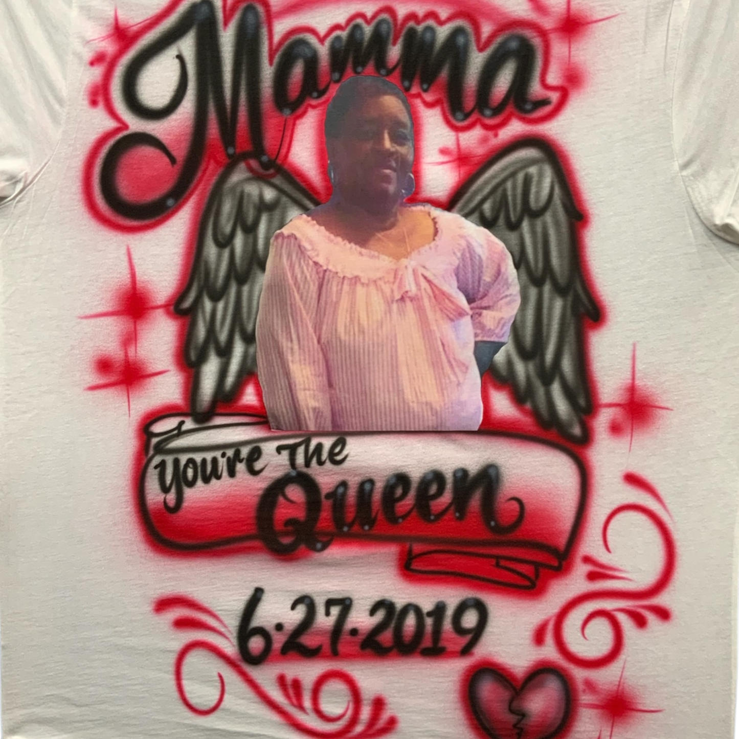 Custom Airbrushed Photo Shirt (Not Guaranteed Live)