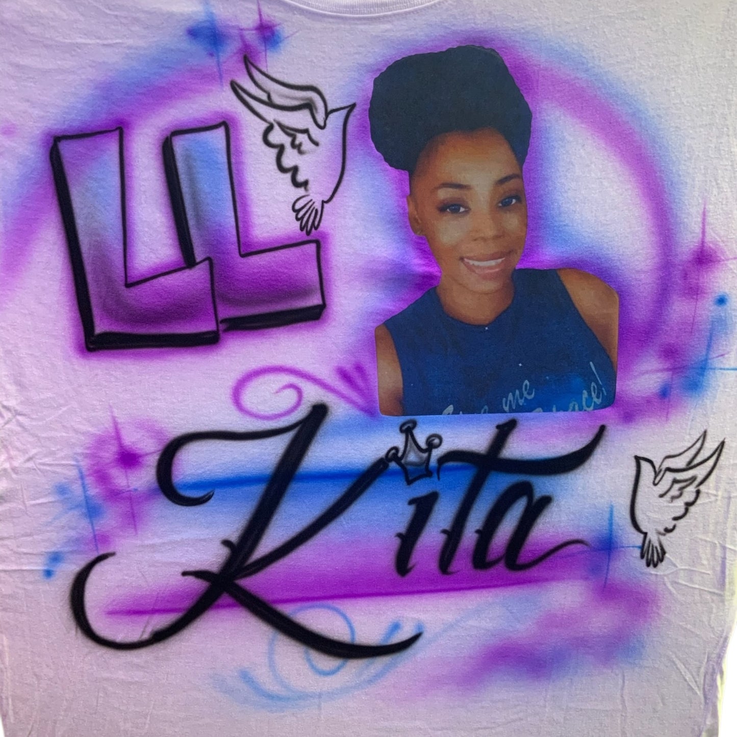 Custom Airbrushed Photo Shirt (Not Guaranteed Live)