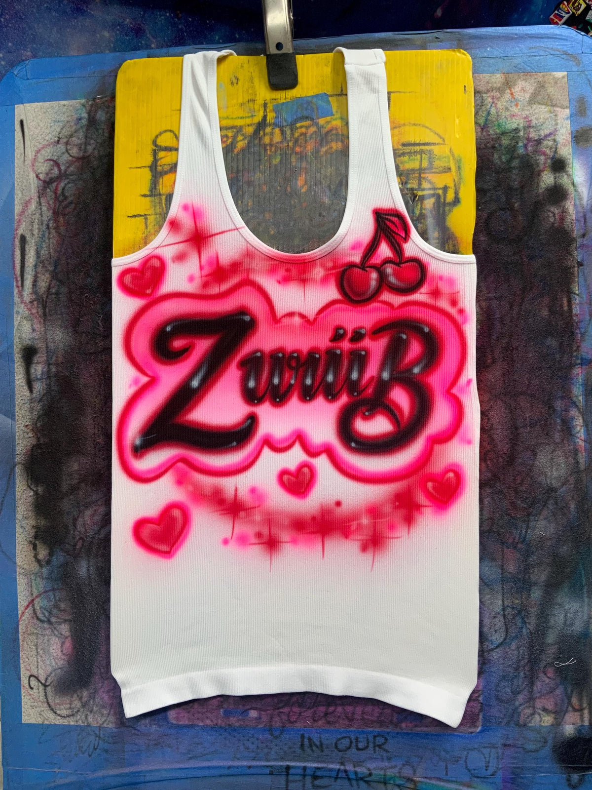 Neon Name tank top Etsy gallery photo 2